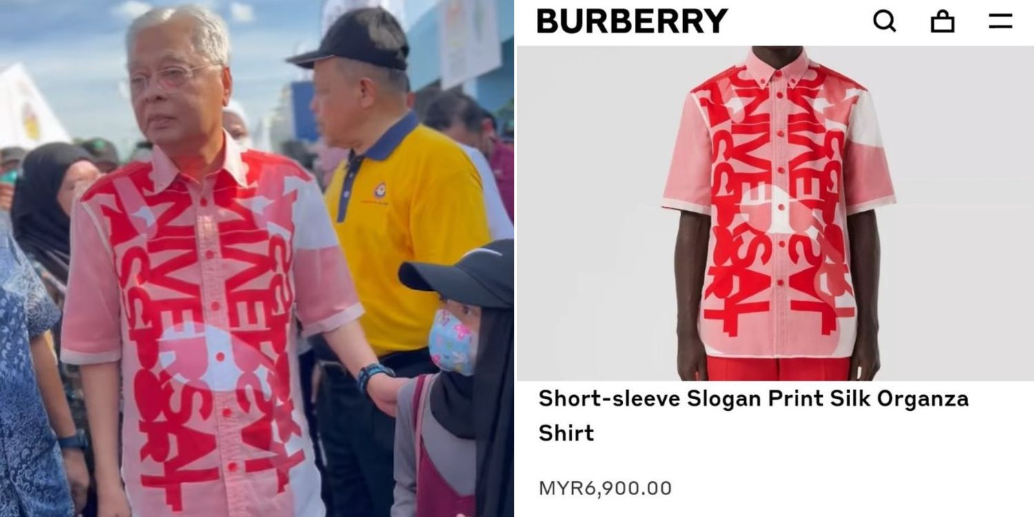 M'sian PM Criticised For Wearing S$2,170 Burberry Shirt, Cost Exceeds  Citizens' Average Monthly Salary