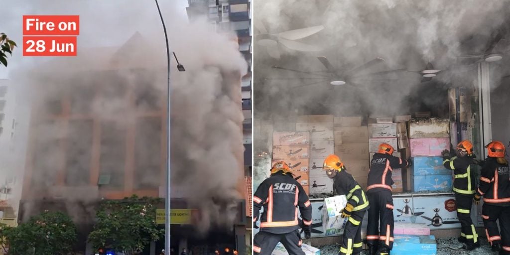 Balestier Shophouse Engulfed In Thick Fumes Due To Fire, No Injuries ...