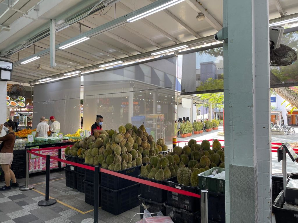 Sheng Siong Bedok Central Has Durians From S5, Include MSW & Red Prawn