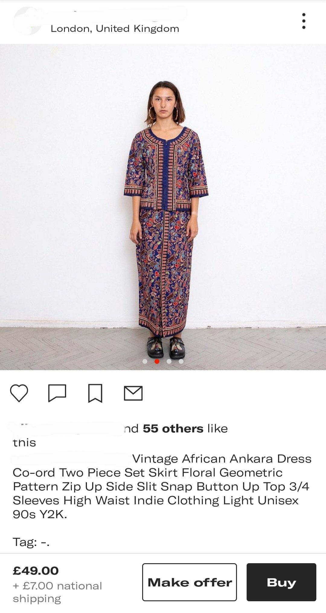 SIA Uniform Marketed As 'Vintage African' On Online Shopping Site ...