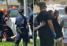 1-Year-Old Boy Gets Trapped Inside Car At Tiong Bahru, SCDF Breaks Window To Rescue Him