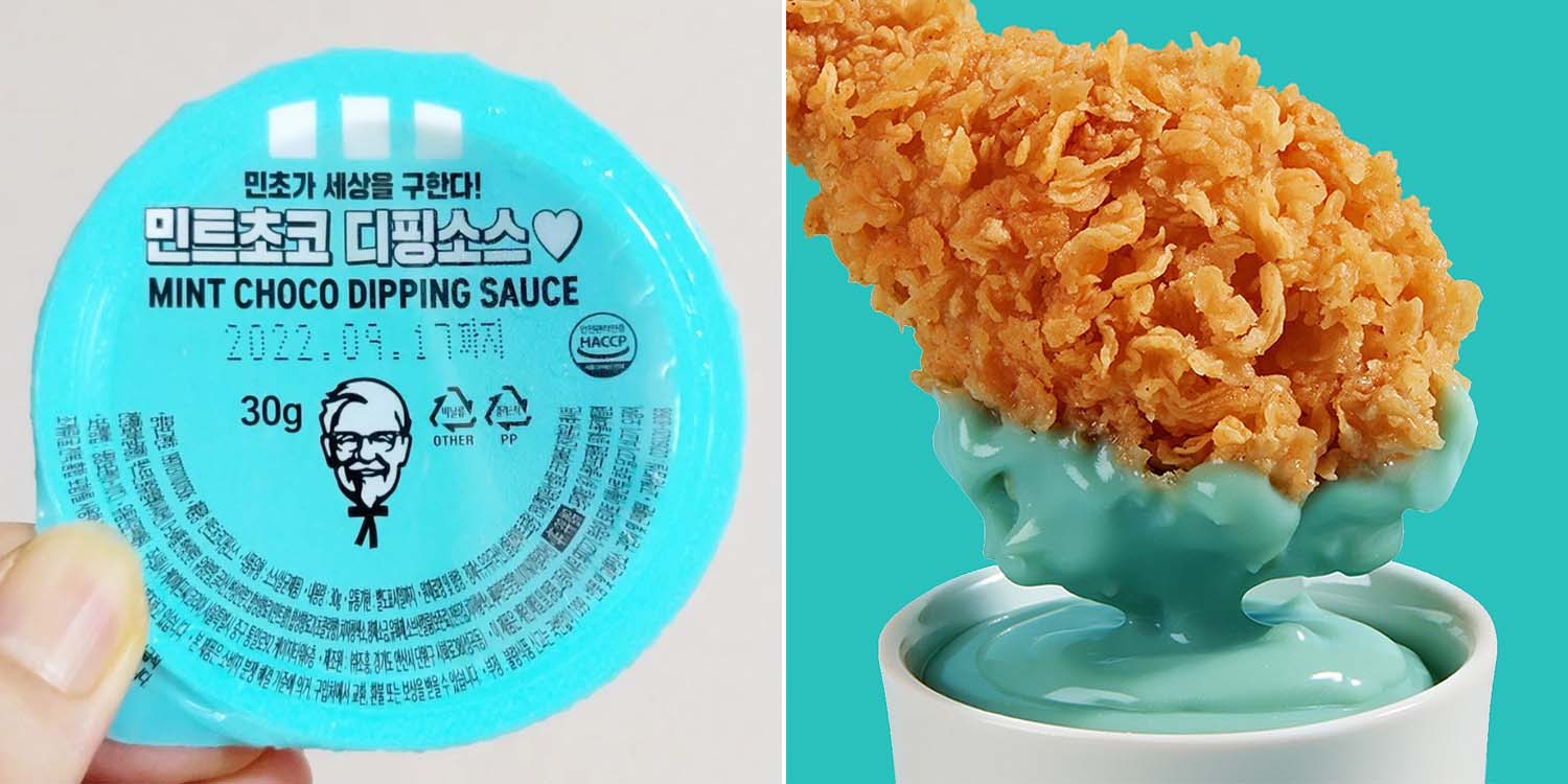 KFC South Korea Launches Mint Chocolate Sauce, It&amp;#39;s Like Dipping Fried ...