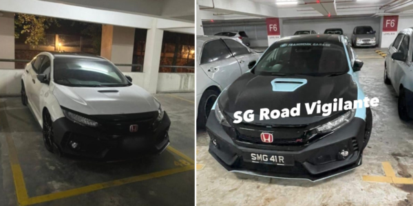 S'porean's Stolen Honda Civic Type-R Found With New Paint Job In Selangor Condo Carpark