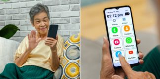 Senior-Friendly Smartphone Has Large Icons & Simple Layout So Ah Ma Can Contact You Anytime