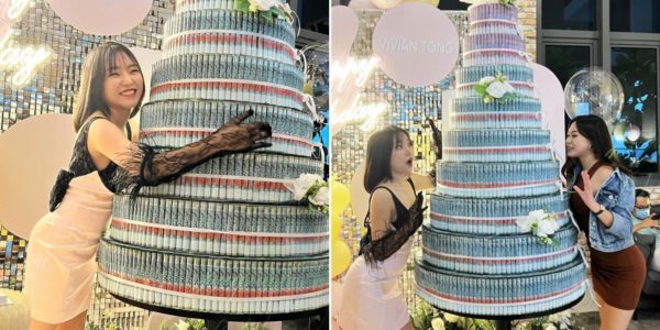 M'sian Receives 9-Tier Birthday Cake Comprising S$16.5K Cash, Allegedly Took 1 Week To Disassemble