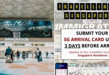 ICA Reminds Travellers To Submit SG Arrival Card Before Arriving In S'pore, Applies To S'poreans Too