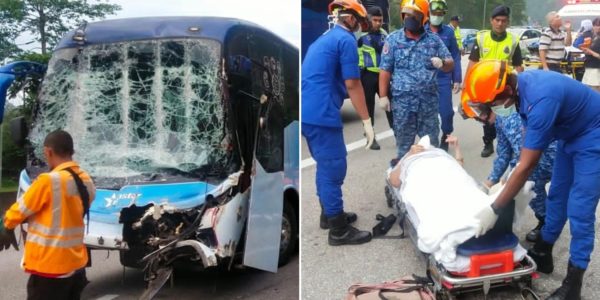 Bus Collides With Lorry Near Genting Highlands, 2 S’poreans Remain Hospitalised