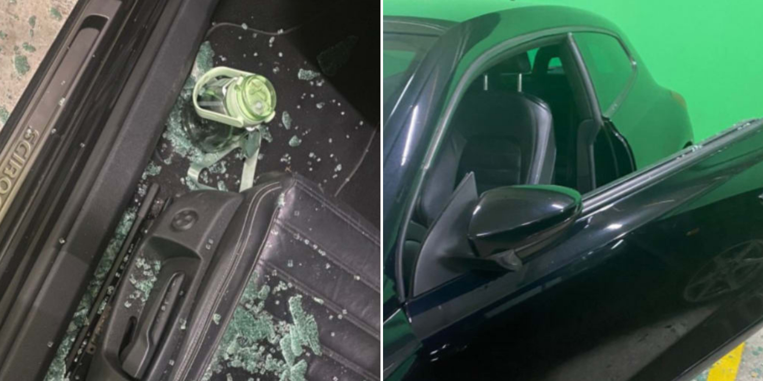 S'pore Couple's Car Windows Smashed & Bag Stolen In Johor Mall, Police Report Filed