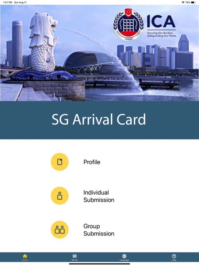 singapore ica travel advisory