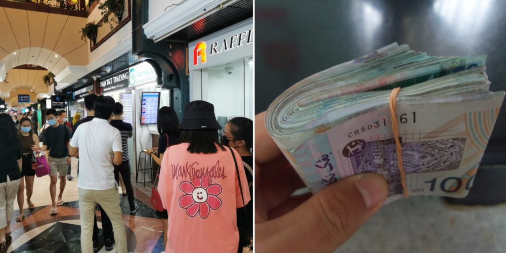 Some Money Changers In Raffles Place Stop Selling Ringgit To Cut Losses