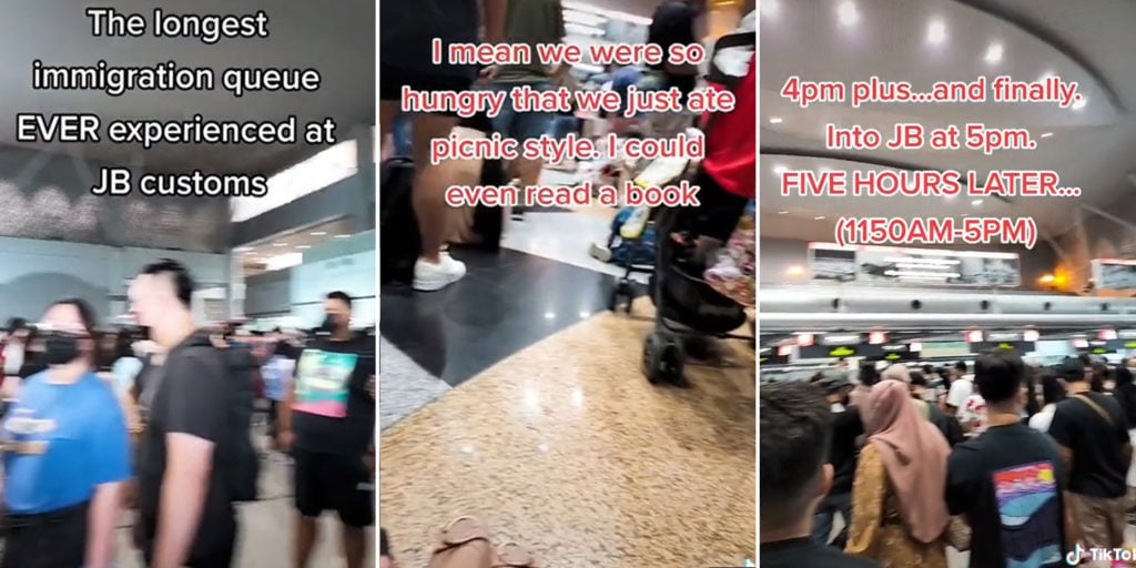 Woman Endures 5-Hour Wait At JB Customs, Has Mini 'Picnic' On The Floor ...