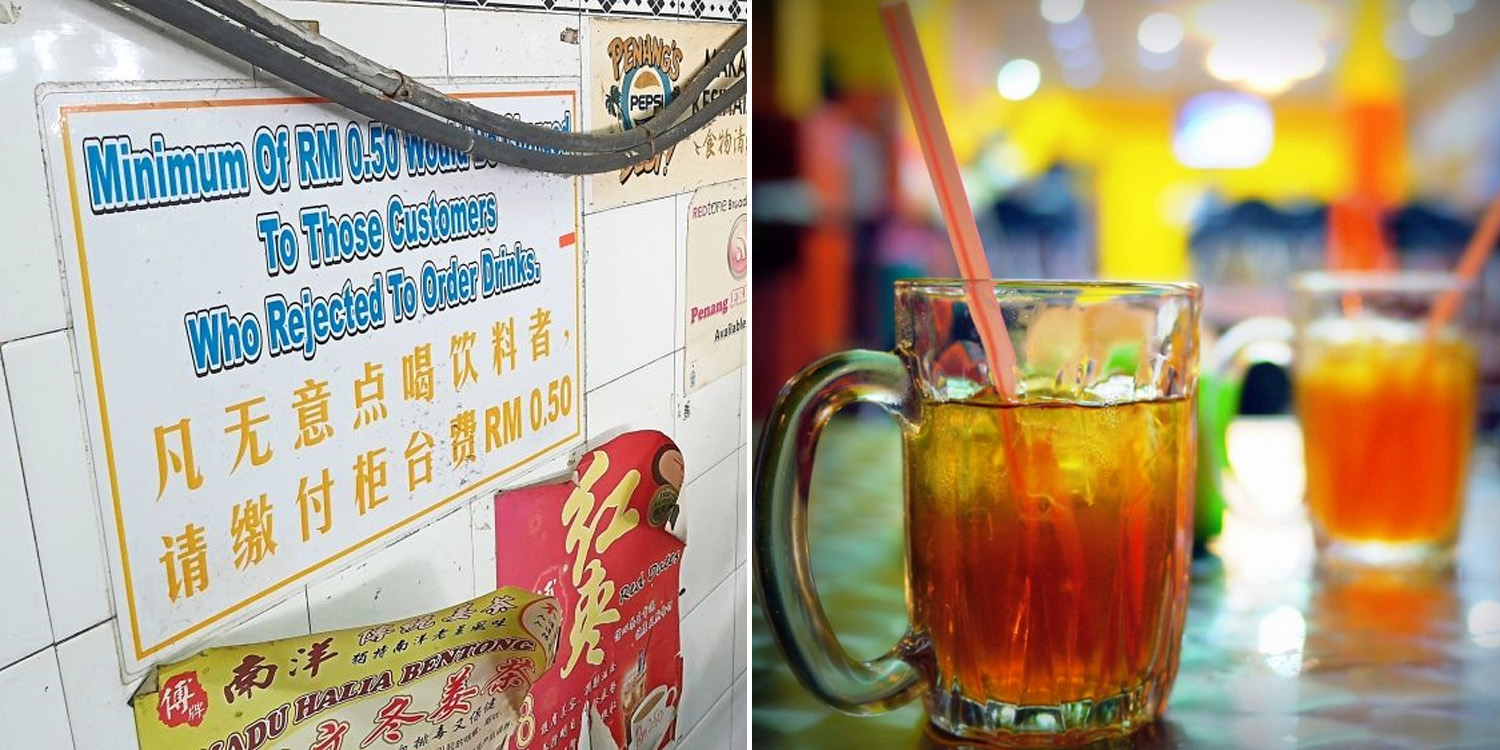 Penang Coffee Shops Charge Customers Extra For Not Ordering Drinks With Food