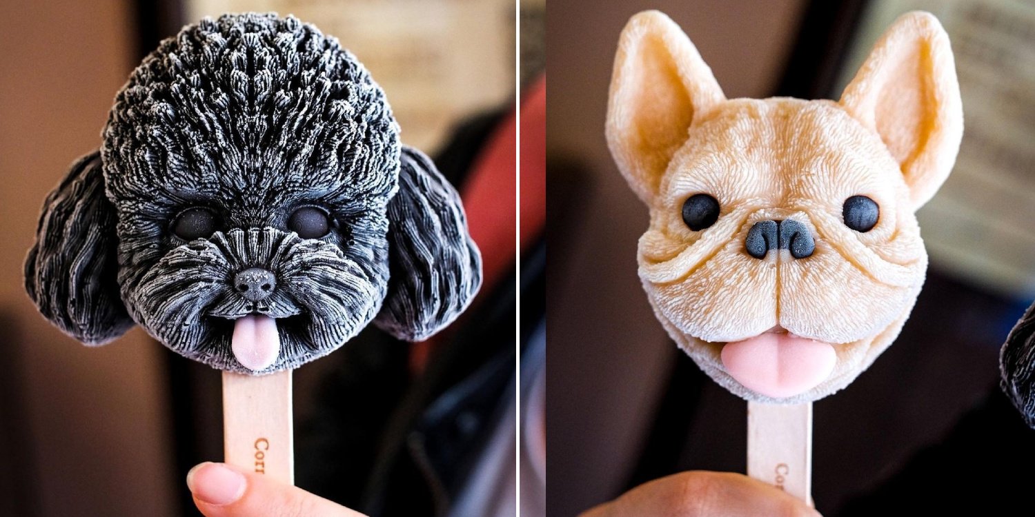 Realistic Poodle & French Bulldog Popsicles Spotted In Taiwan, Adorable Faces Will Melt Your Heart