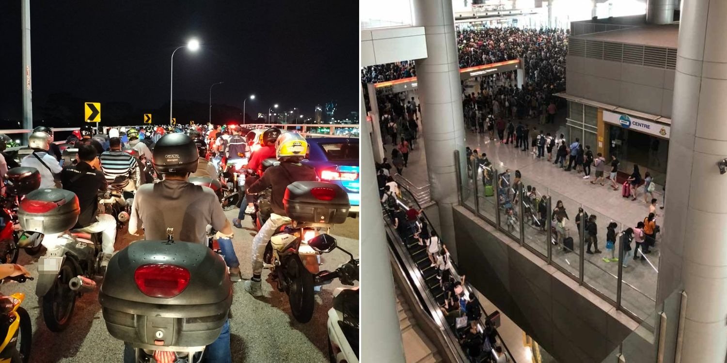 S’pore-JB Causeway & Checkpoints See Heavy Traffic As National Day Weekend Begins