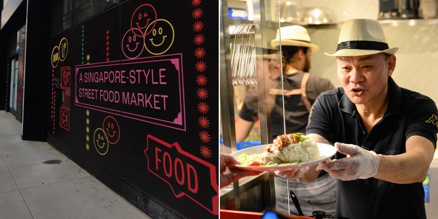 KF Seetoh Opens S'pore Food Hall In New York City, Hopes To Promote Hawker Culture