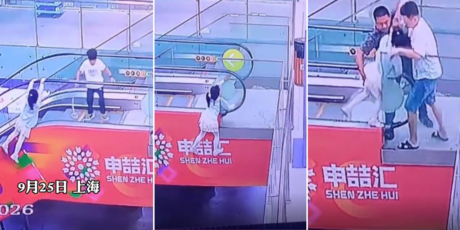 Man Rescues Girl Dangling From Escalator In China, Gets Accused Of Touching Her Inappropriately