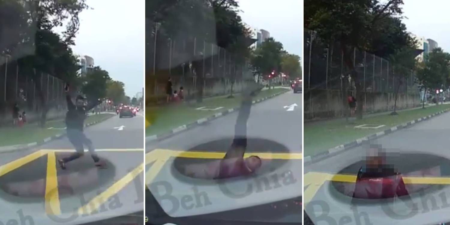 Man Jumps In Front Of Car At Serangoon, Allegedly Demands S$100 From Driver