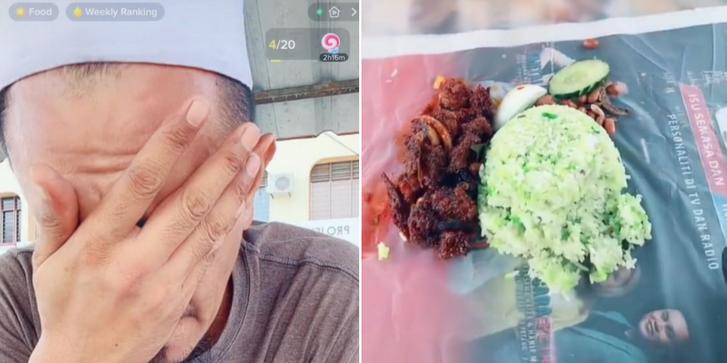M'sian Hawker Cries After Customers Complain S$1.60 Nasi Lemak Is Expensive, Says Ingredients Aren't Cheap