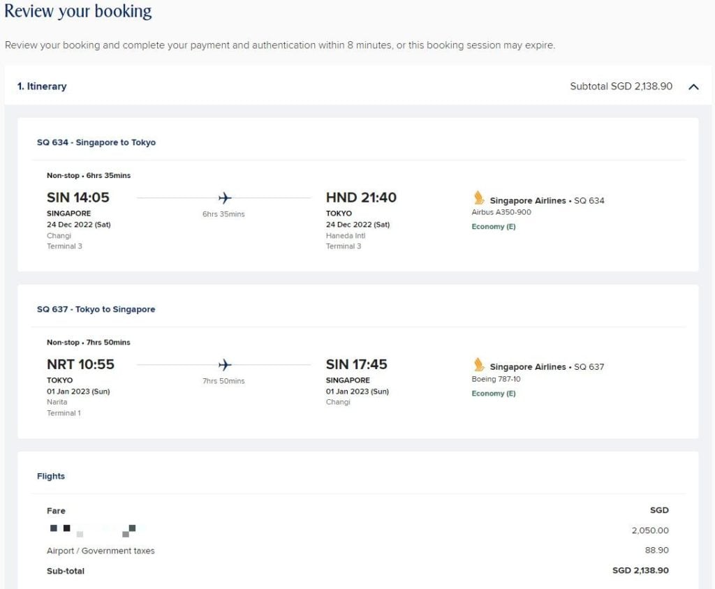 Prices Of Japan-Bound Flights Surge To Over S$2,000 For Year-End ...