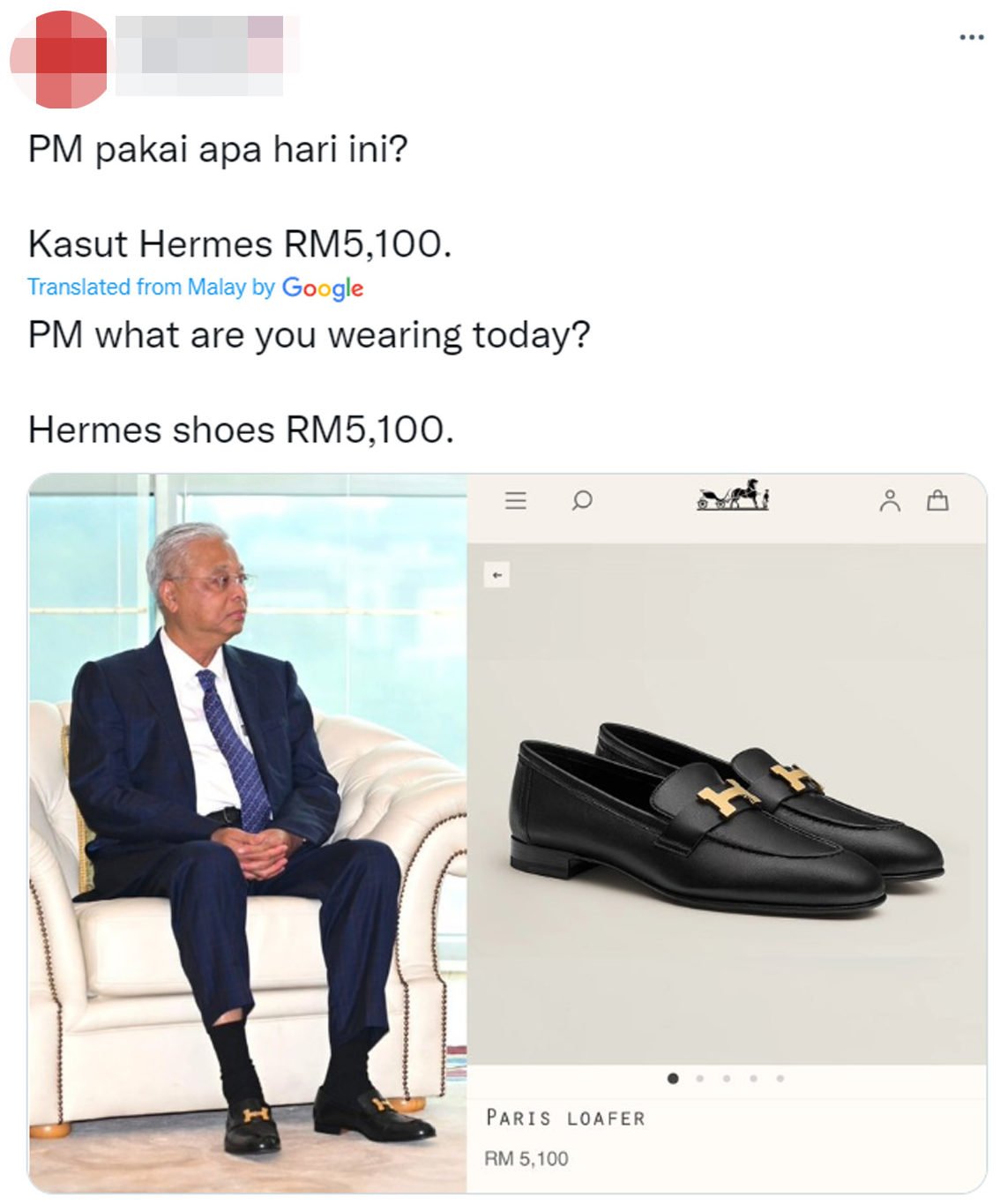 Angreb I fare Ryd op M'sian PM Wears S$1.5K Hermès Shoes To Meet Lawrence Wong, Sparks Debate  Over Fashion Choice