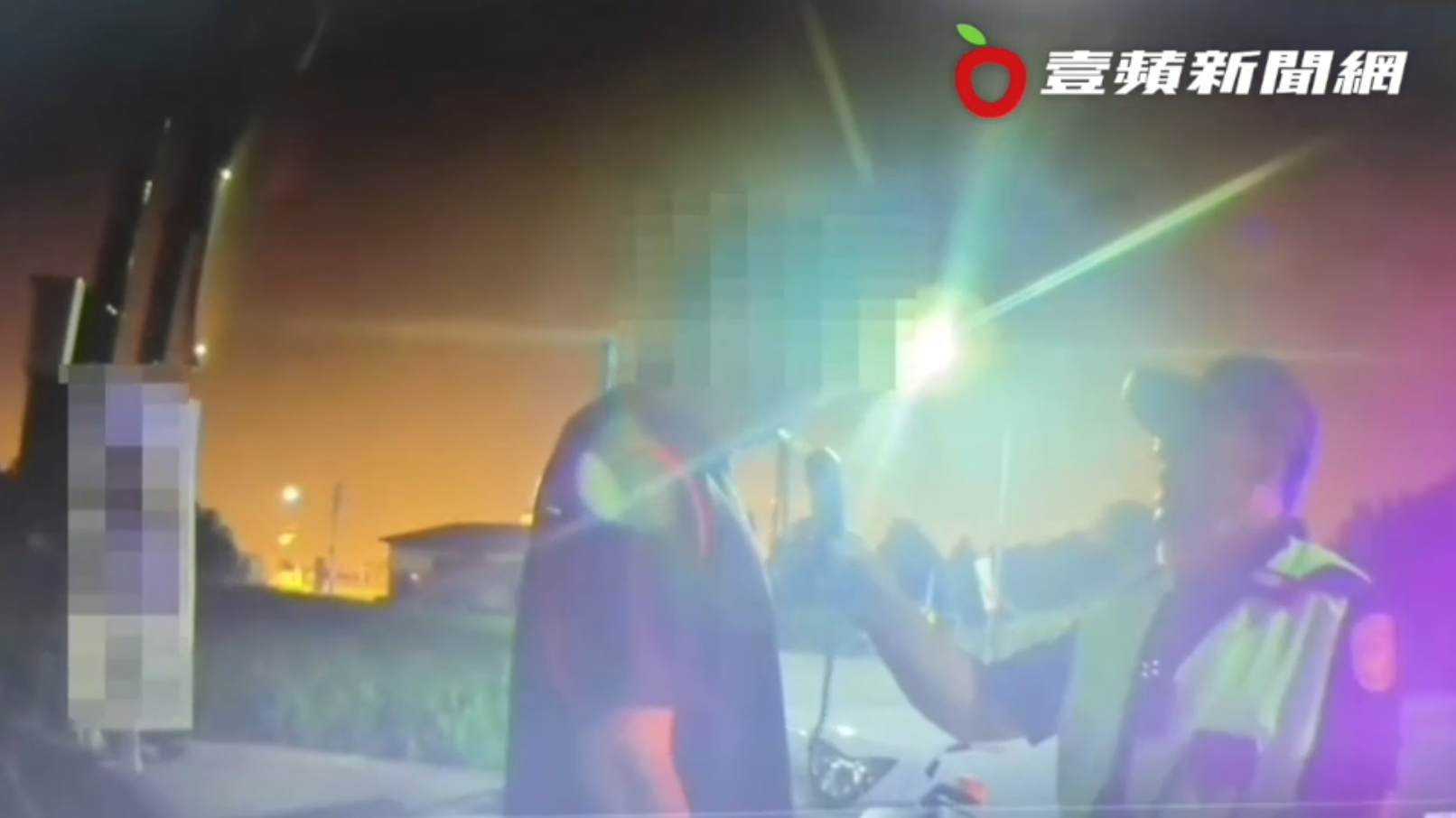 drunk Taiwan breathalyser kiss