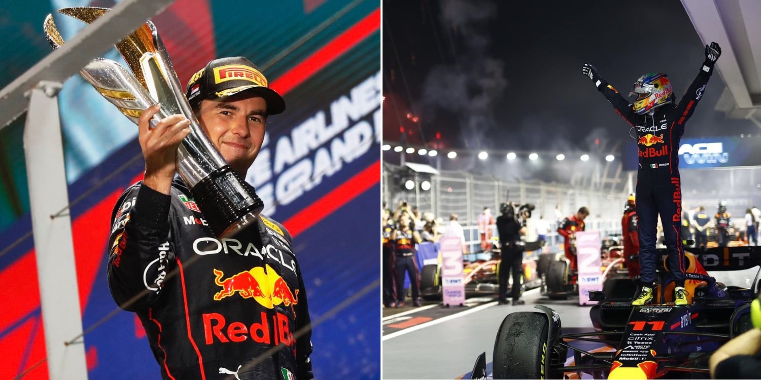 VICTORYYY for Sergio Perez at the - Oracle Red Bull Racing