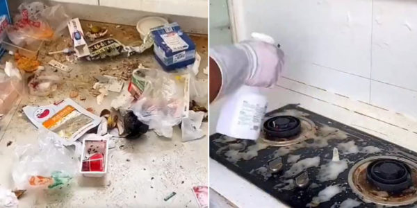 M'sia Tenants Leave Rented Unit In Filthy Condition, Disinfecting Process Looks Like Trauma Cleaning