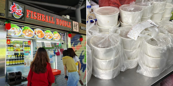 One-North Hawker Gives Away 45 Packets Of Noodles For Free After GrabFood Customer Cancels Order