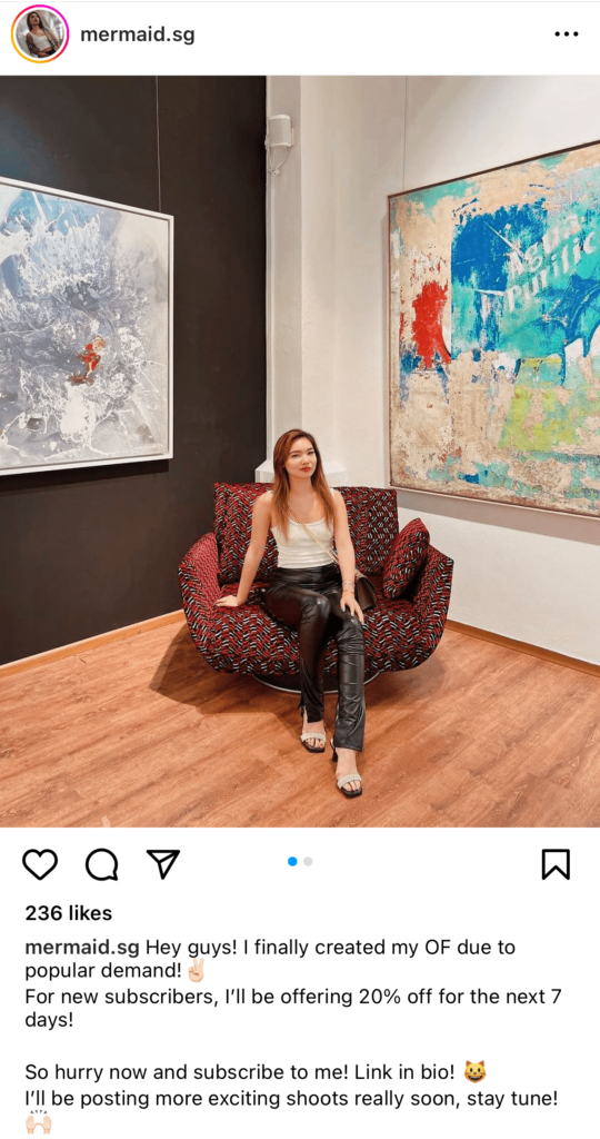 S'pore OnlyFans Creator Pays New Personal Assistant S3,200, She's On 1