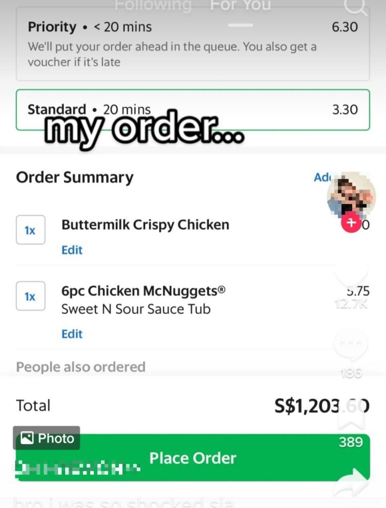 GrabFood Small Order Fees Jump To Over S1K Due To Glitch, Platform