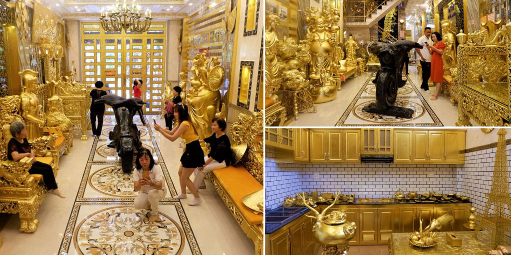 Vietnam Has A House Made Entirely Of Gold, Visitors Can Marvel At 3