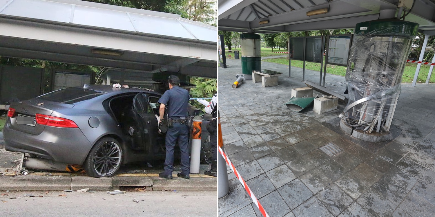 Car Crashes Into River Valley Bus Stop, Police Searching For Missing Driver