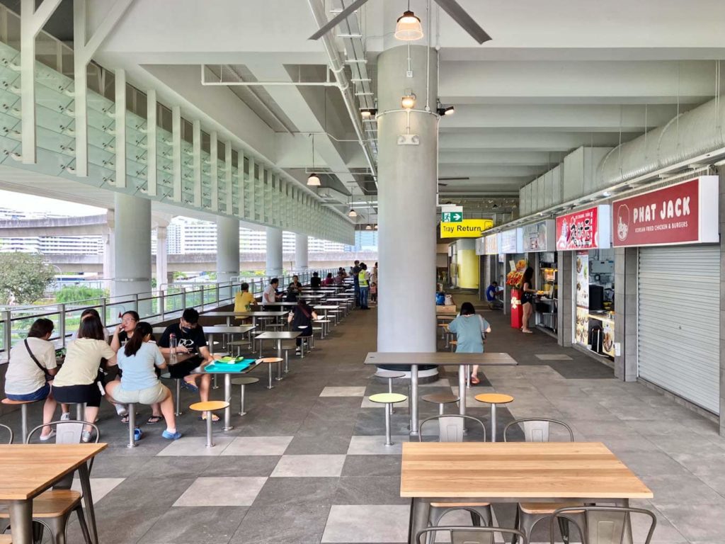 One Punggol Hawker Centre Opens With 700 Seats, 34 Stalls & Robot Kopi