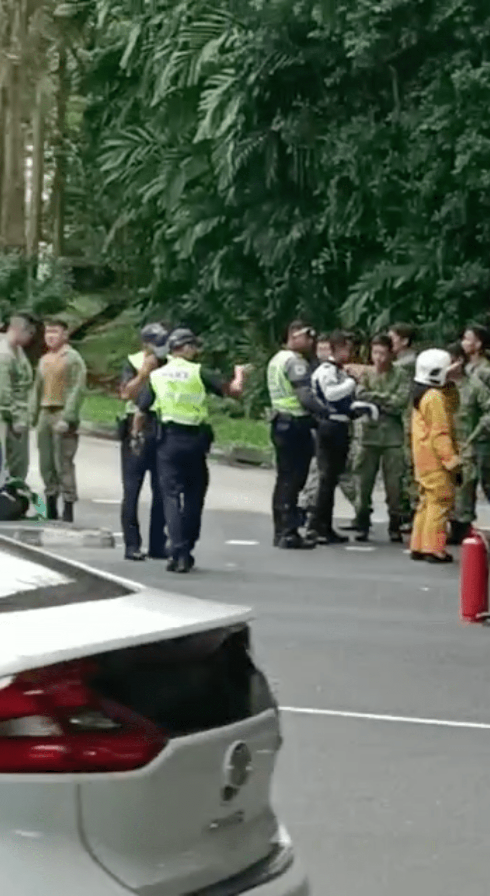 SAF vehicle taxi accident