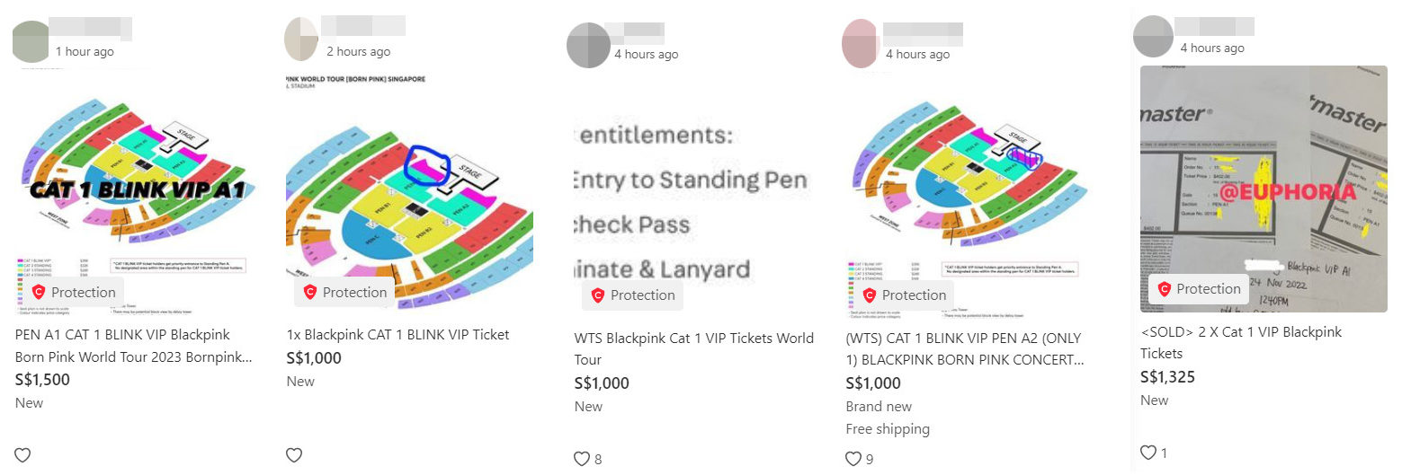 Blackpink S'Pore Concert Tickets Resold For Up To S$3.5K On Carousell,  Nearly 10 Times Original Price