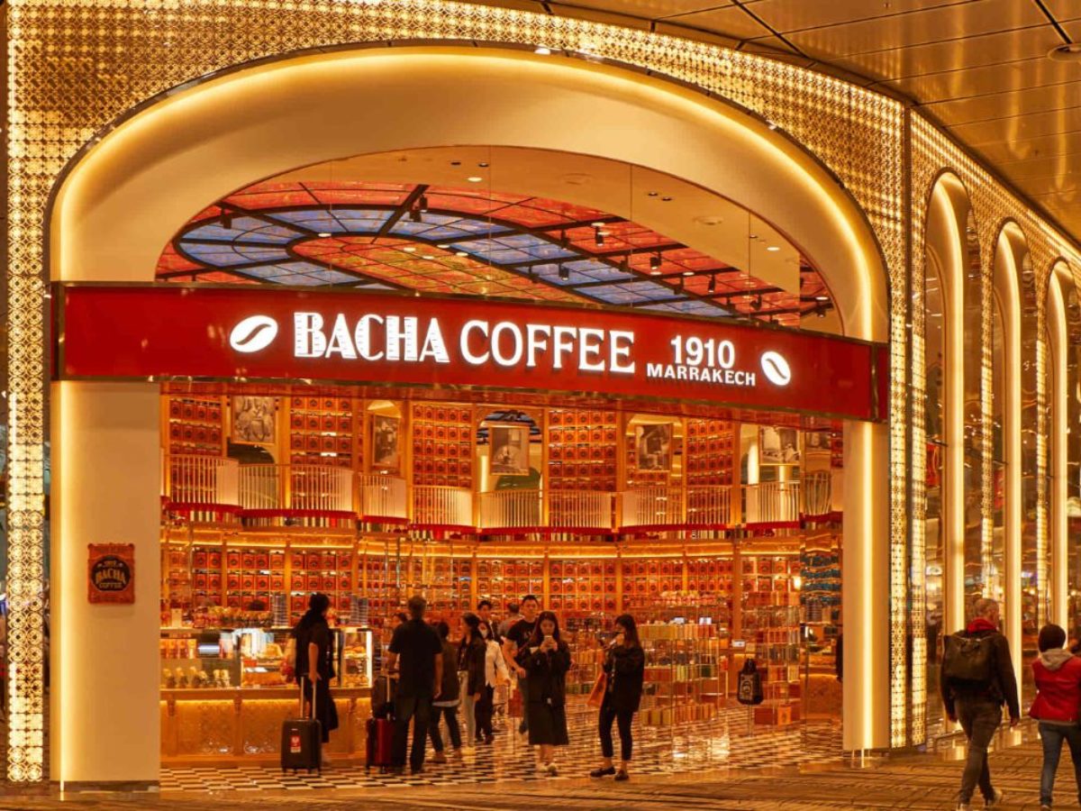 Bacha Coffee At Changi Airport T3 Is World's Largest, Has Stained