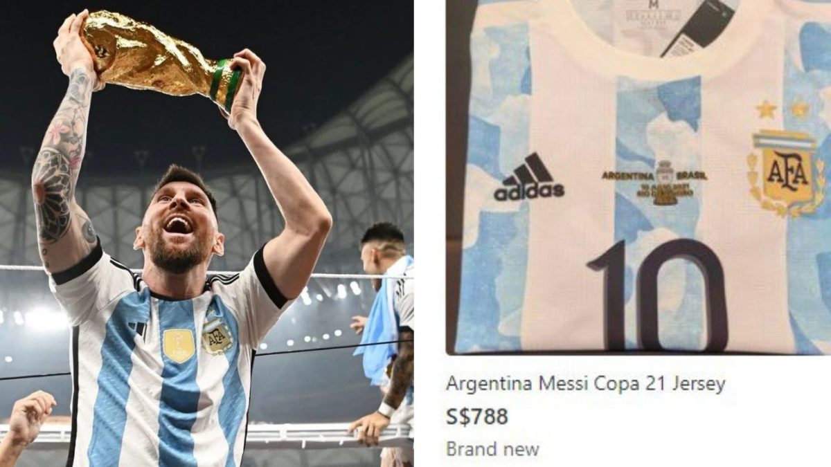 Argentina Jerseys Listed For Up To S$788 On Carousell, Almost 7