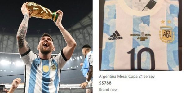 Argentina Jerseys Listed For Up To S$788 On Carousell, Almost 7 Times Original Price