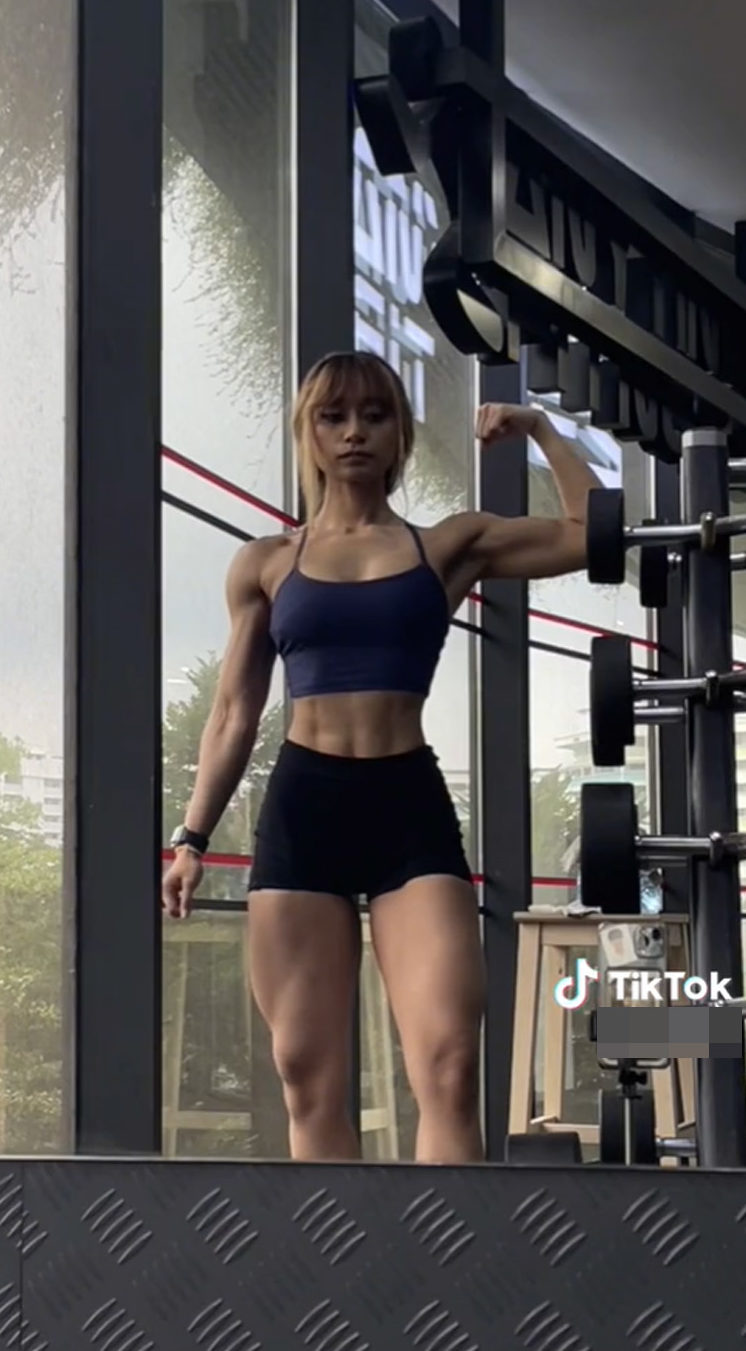 Muscular women tiktok