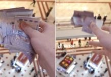 TikToker Tosses Stack Of RM100 Notes Down KLCC, Receives Criticism Online