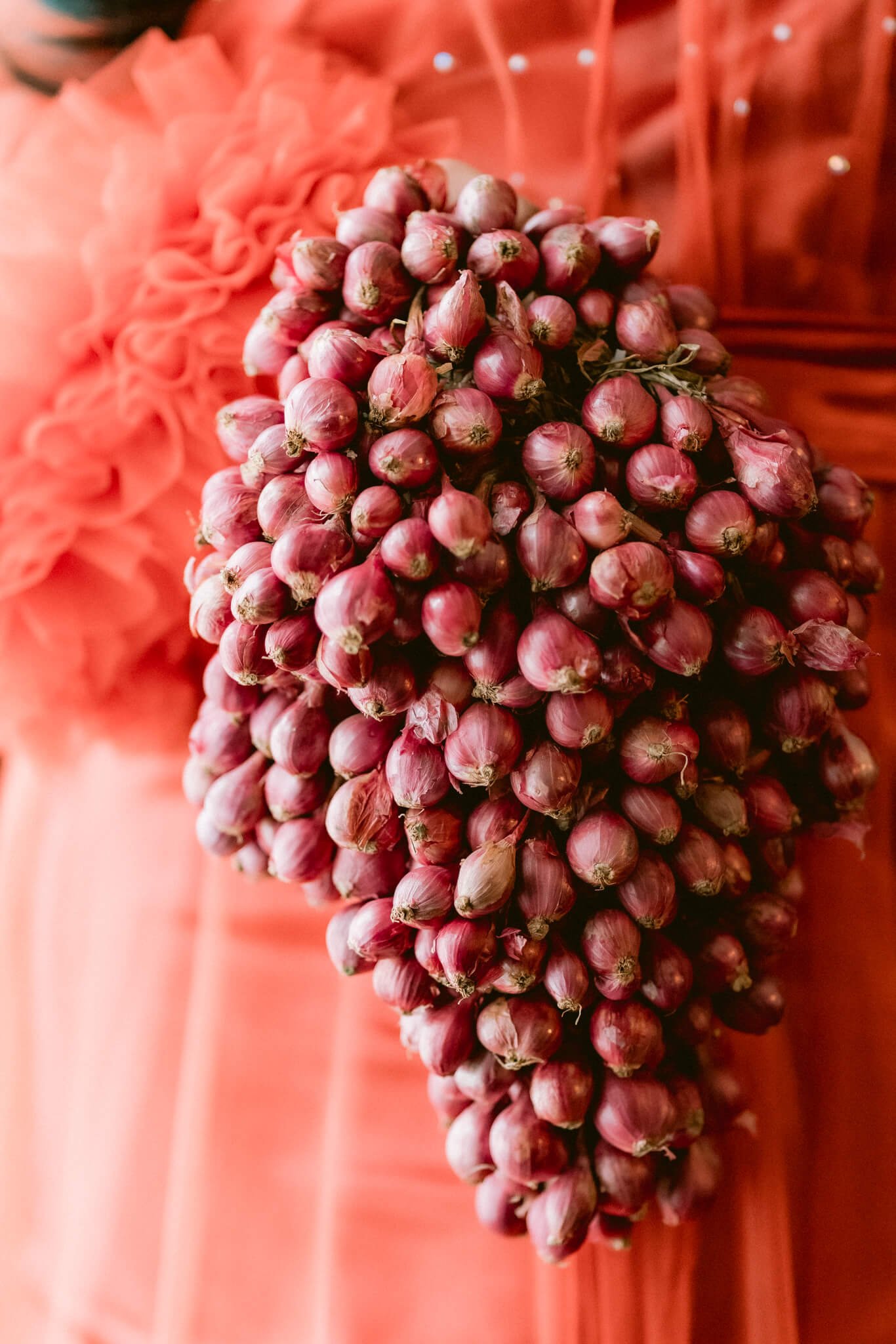 bride onion bouquet