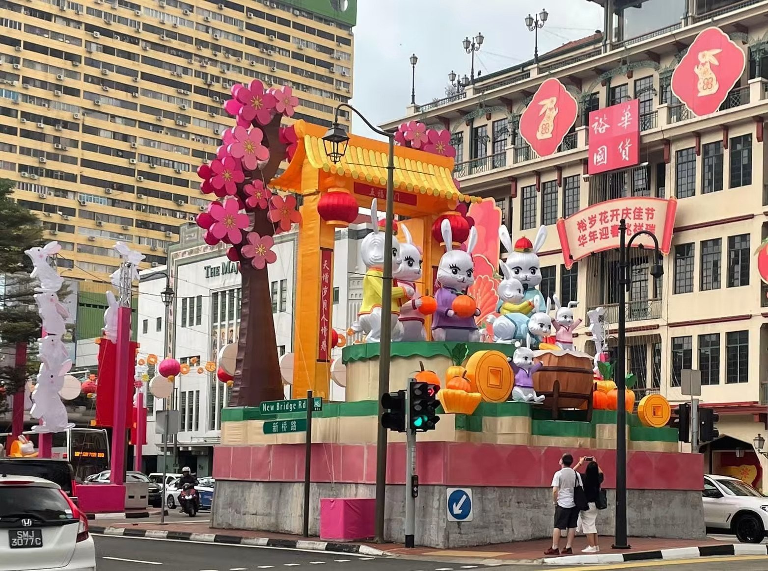rabbit CNY decorations Chinatown