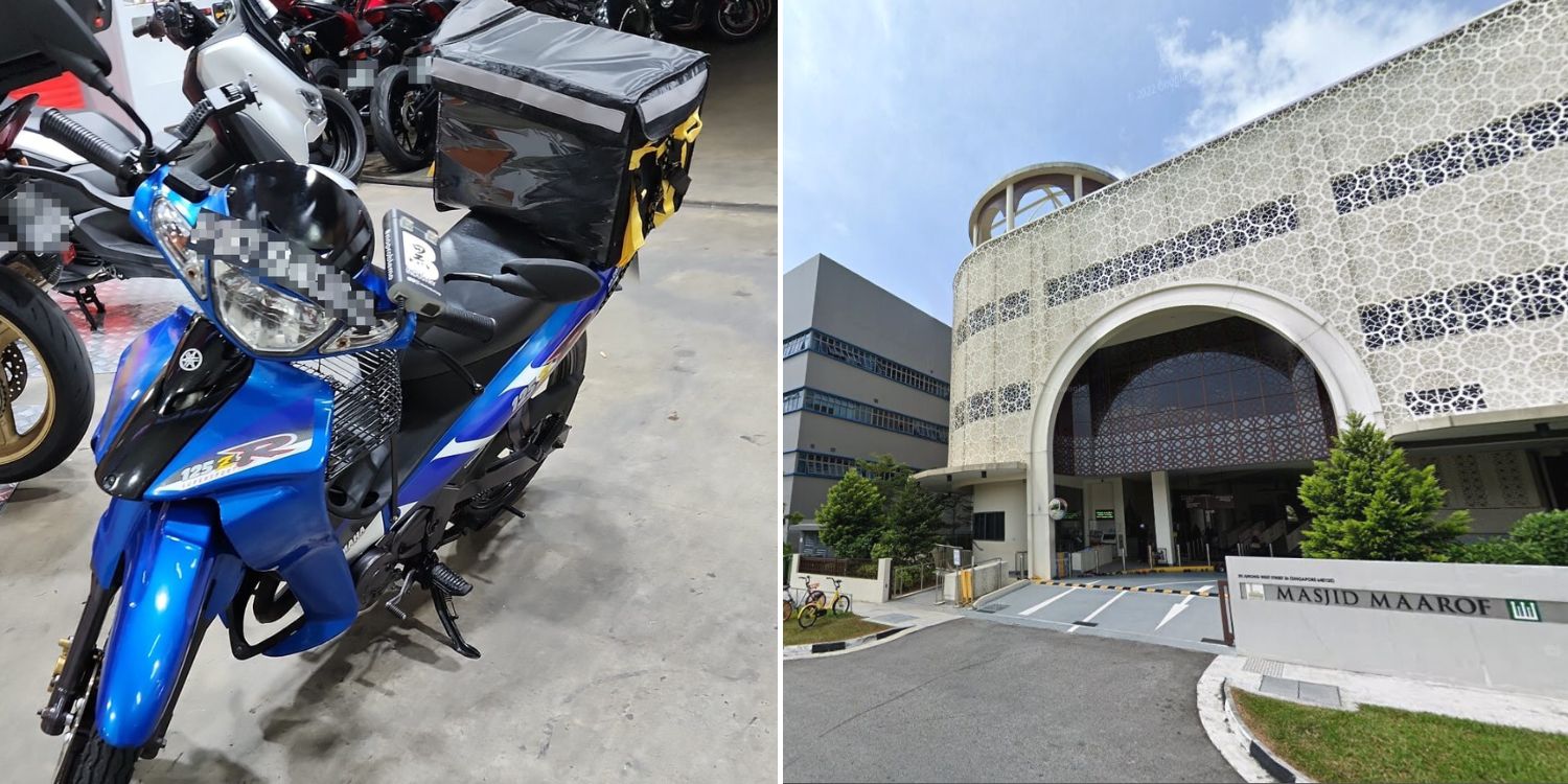 Motorcycle Allegedly Stolen Outside Jurong West Mosque, Owner Asks Public To Keep A Lookout