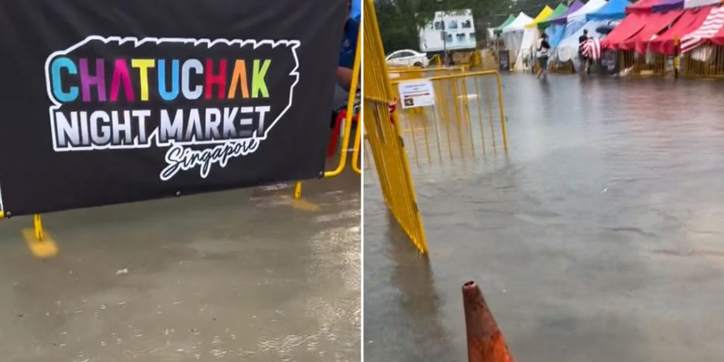 Chatuchak S'pore Flooded On 8 Feb After Downpour, Turns Into 'Floating ...