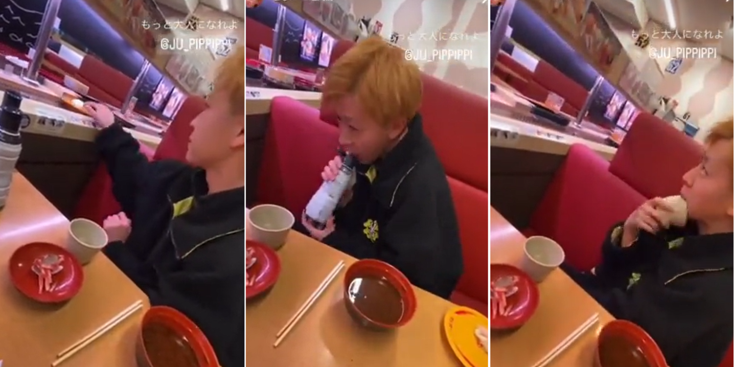 Japanese Boy Licks Soy Sauce Bottle In Sushiro, Restaurant Files Police  Report Despite His Apology
