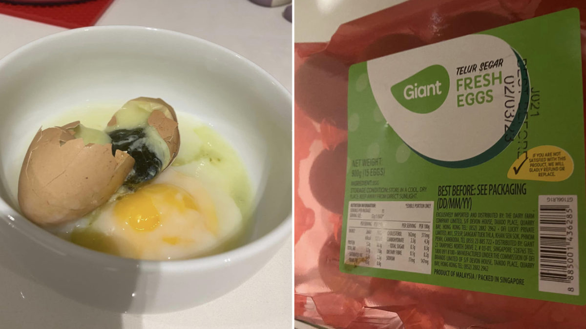 Egg From Giant Woodlands Outlet Looks Rotten & Emits Pungent Odour,  Supermarket Chain Investigating