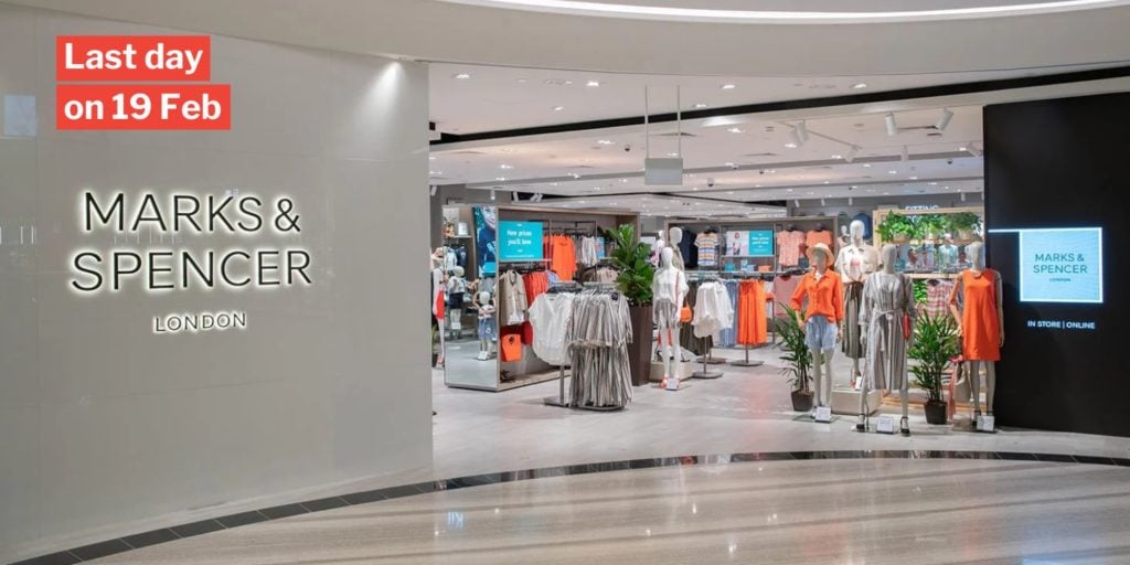 Marks & Spencer At Jewel Changi Airport Closing Soon, Has Up To 50% Off ...