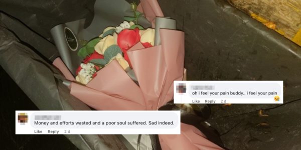 Flower Bouquet Thrown Away In M'sia Bar, Sympathies Pour In For 'Fallen Bro'