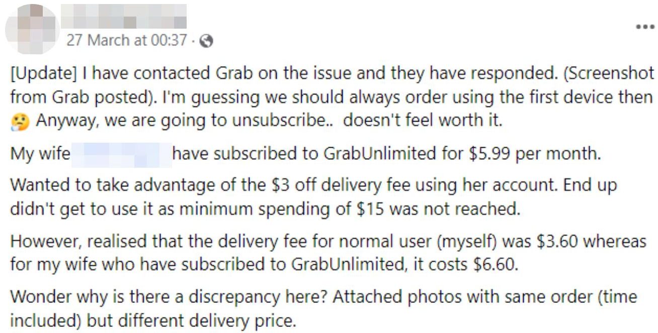 grabunlimited delivery fees