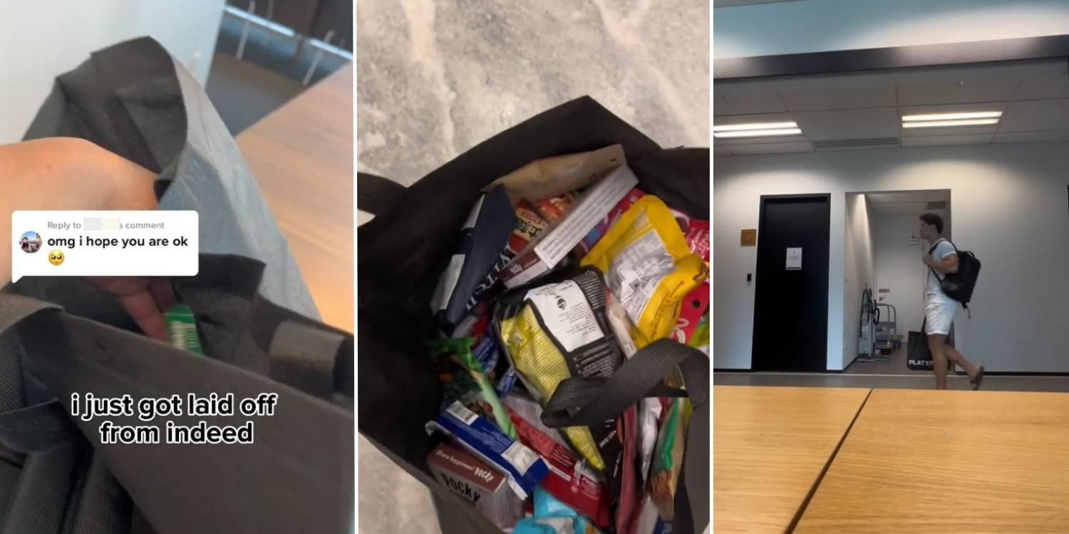 Indeed S'pore Employee Gets Laid Off, He Stocks Up On Office Snacks Before Leaving